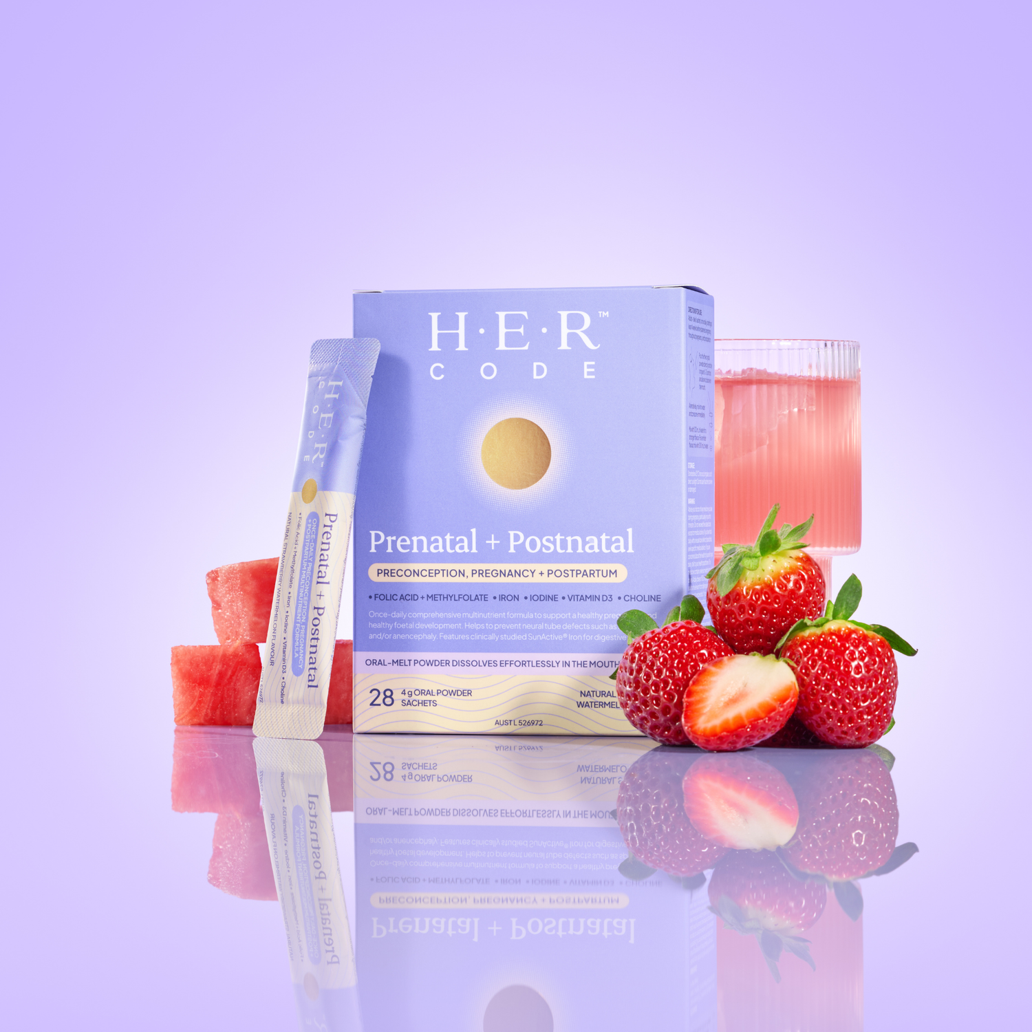 H.E.R Code Prenatal + Postnatal Oral-Melt Powder
